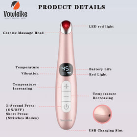 Vowleike wand held in hand to show scale and easy travel-friendly size