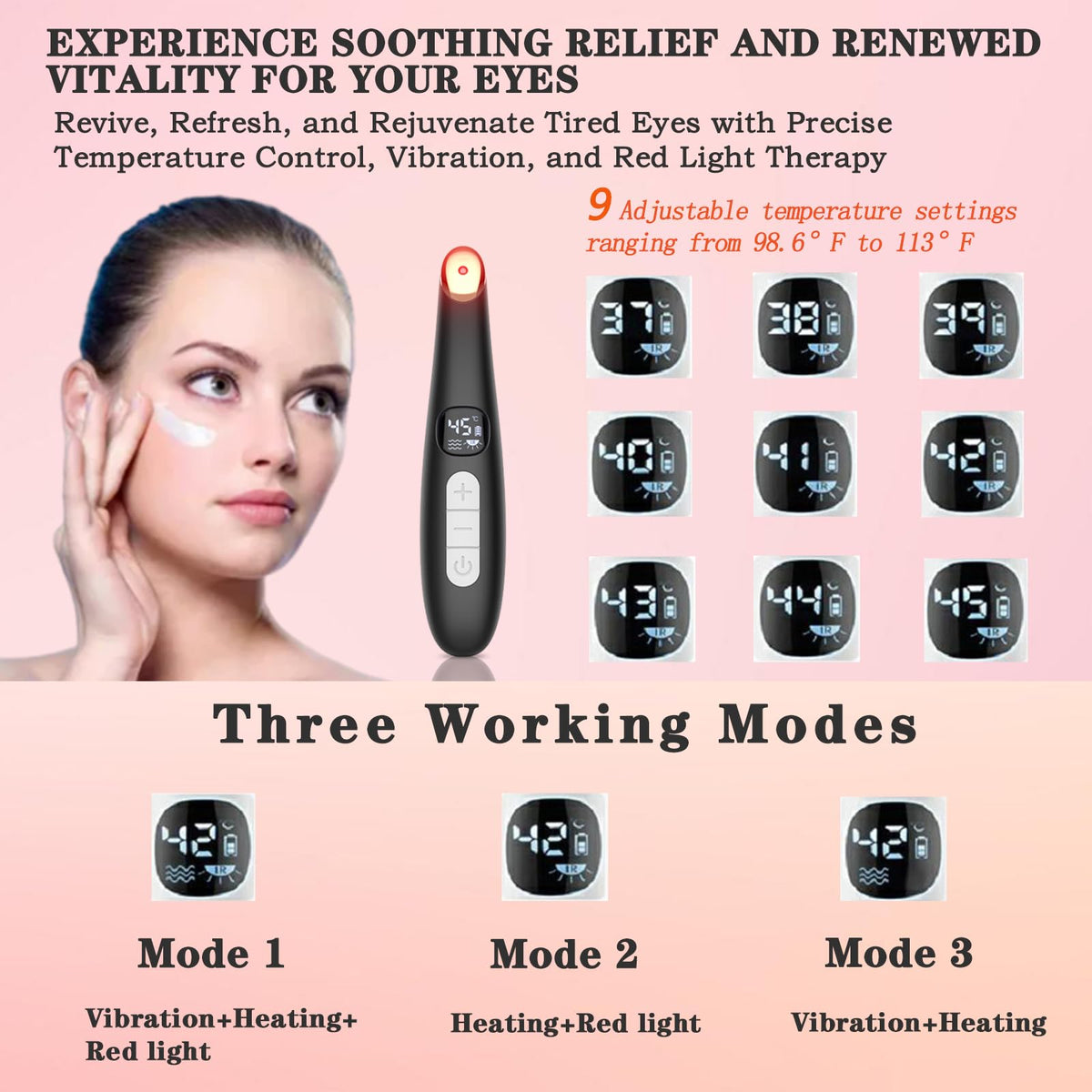 Vowleike used under-eye demonstrating reduced puffiness and soothing warmth