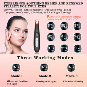 Vowleike used under-eye demonstrating reduced puffiness and soothing warmth