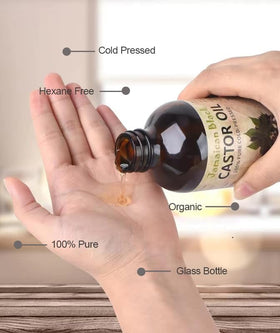VRJEUGO dropper applying oil to scalp to moisturize roots and reduce flaking