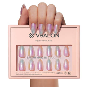 VSALON application tools and adhesive tabs improving secure wear