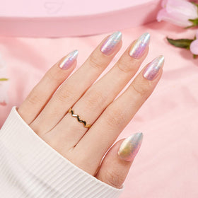 VSALON macro of gold foil accents highlighting luxe shimmer benefit