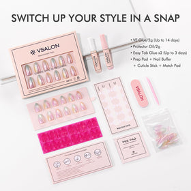 VSALON nails worn in hand showing style and everyday confidence