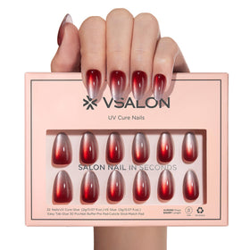 VSALON fingers with nails showing real-life scale and balanced length