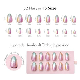 VSALON side profile of short almond shape for comfortable fit