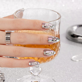 VSALON glossy topcoat texture emphasizing salon-like shine
