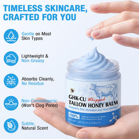 VSKZFSRY honey and tallow ingredients photo highlighting natural nourishment