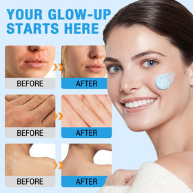 VSKZFSRY applied on palm demonstrating easy spread and immediate hydration
