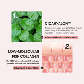 VT COSMETICS close-up texture drop of collagen essence highlighting fast absorption benefit