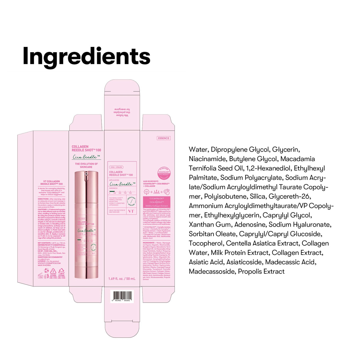VT COSMETICS bottle on bathroom vanity showing daily routine compatibility