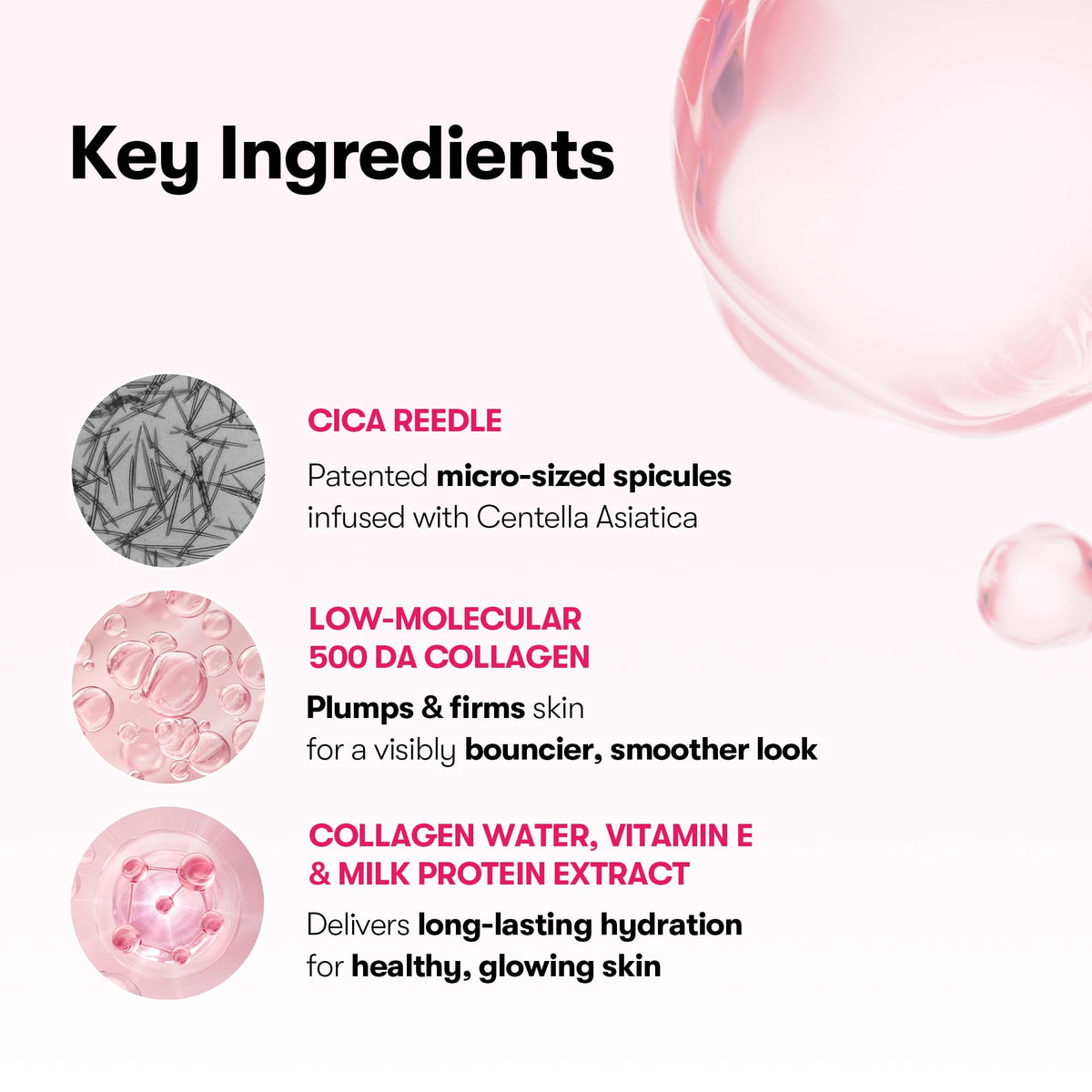 VT COSMETICS creamy serum texture close-up for quick absorption benefit