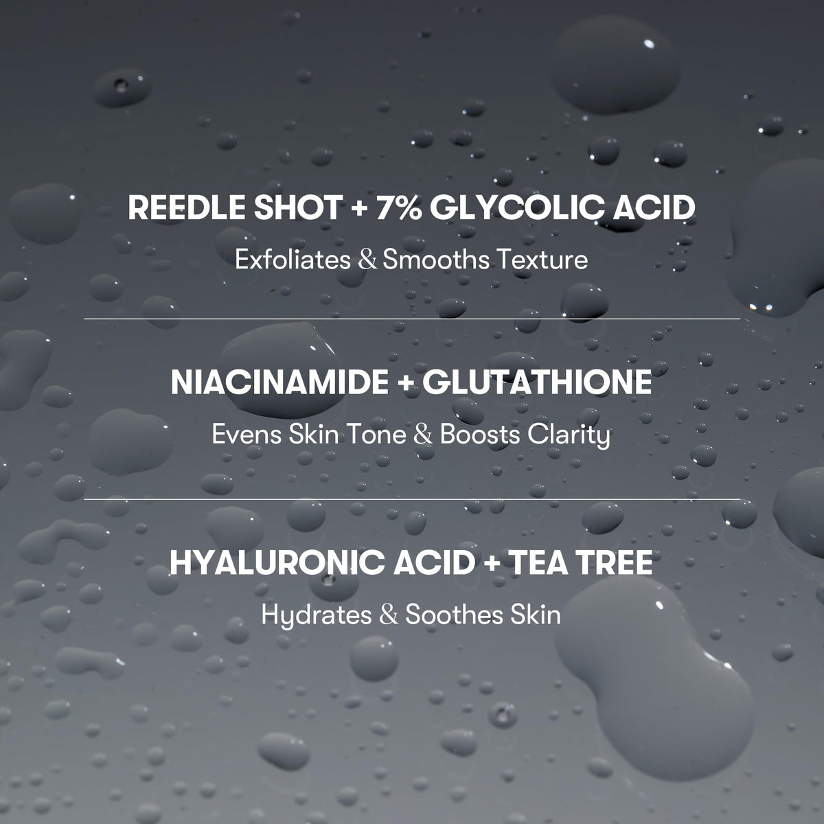 VT COSMETICS fine exfoliating spray texture demonstrating even coverage and gentle delivery
