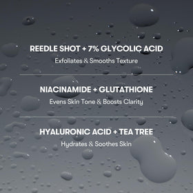VT COSMETICS fine exfoliating spray texture demonstrating even coverage and gentle delivery