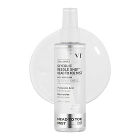 VT COSMETICS front packaging of the glycolic acid Reedle Shot mist showing brand and product