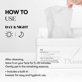 VT COSMETICS ingredient label highlighting tranexamic acid for spot improvement