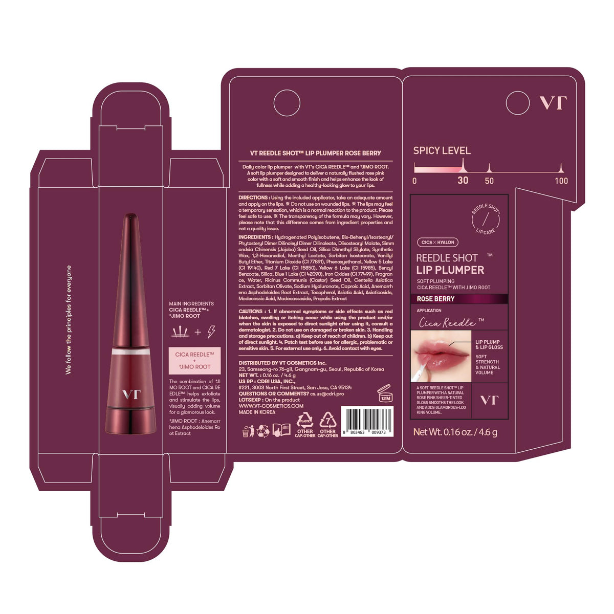 VT COSMETICS gloss in a styled makeup bag showing travel-friendly, everyday use
