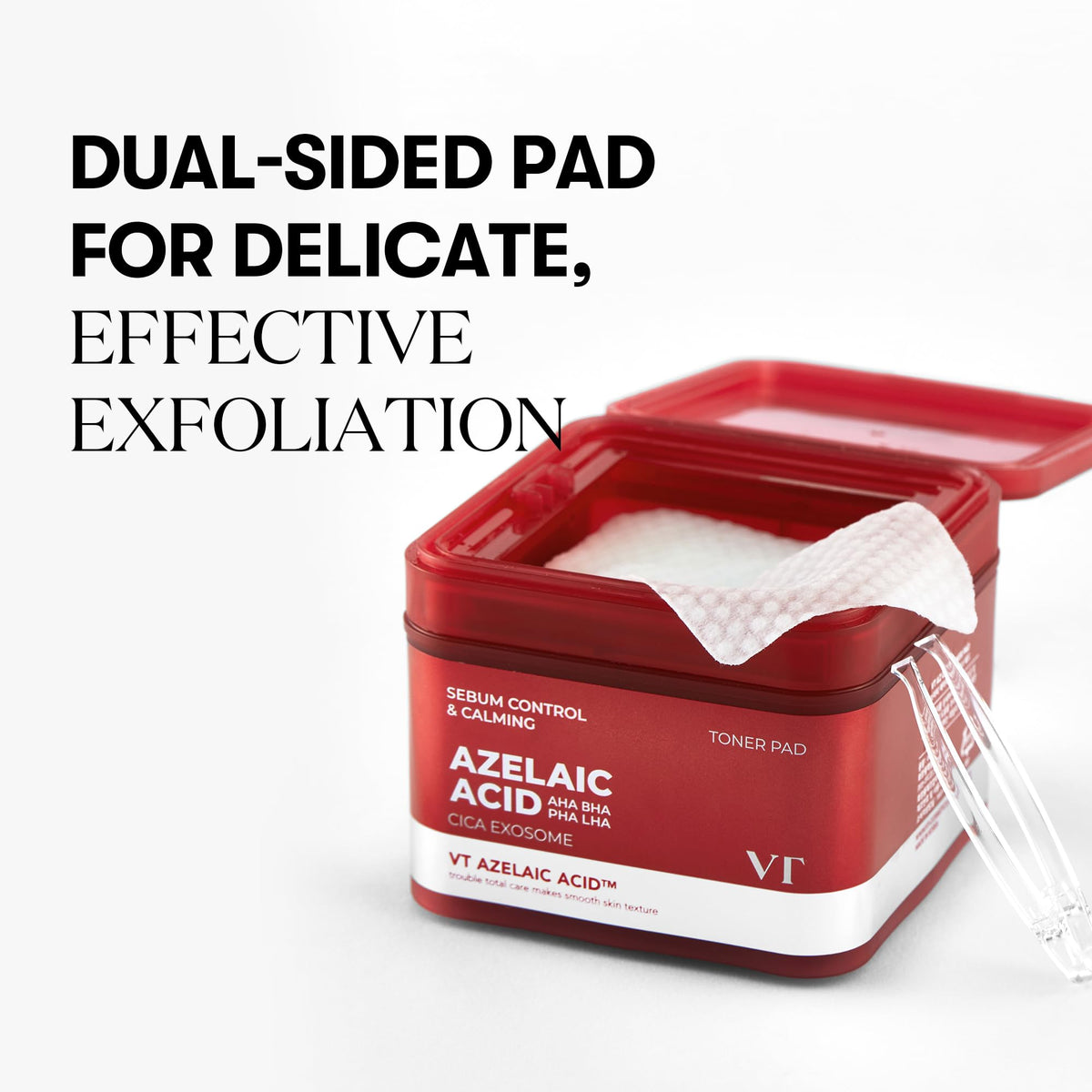 VT COSMETICS pad in hand for size comparison and easy application benefit