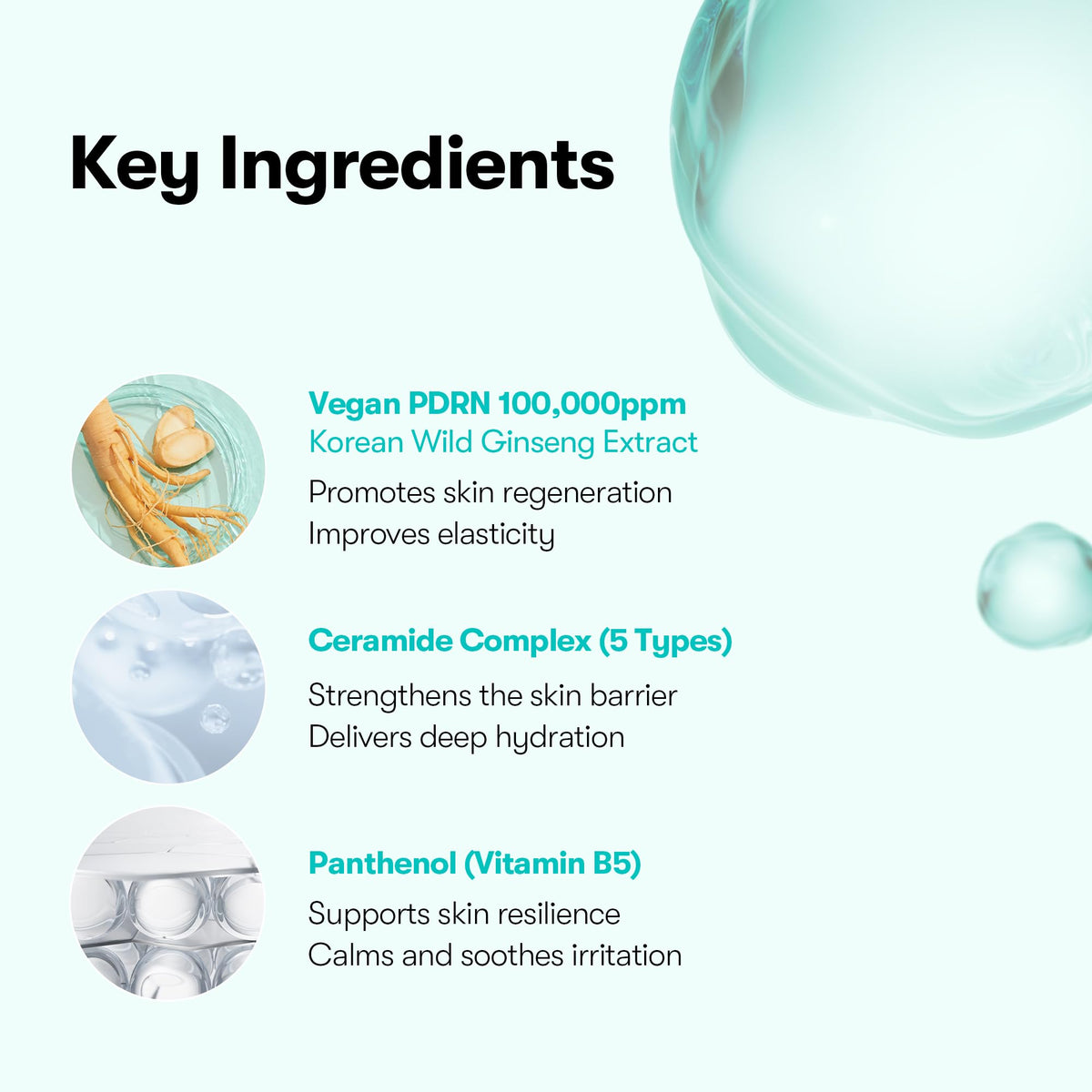 VT COSMETICS milky texture on fingertip, smooth hydration and dewy finish visible