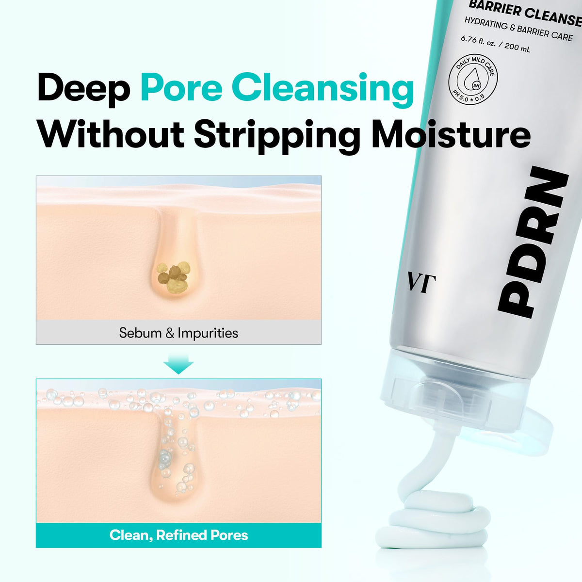 VT COSMETICS ingredient label photo highlighting PDRN and ceramides benefit