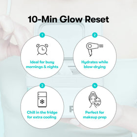 VT COSMETICS mask applied on model for visible even coverage and glow