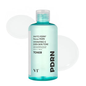 VT COSMETICS bottle front packaging showing clear label and brand benefit