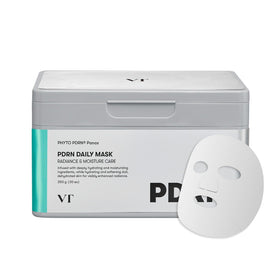 VT COSMETICS tub front view showing packaging and 30 daily masks for convenience