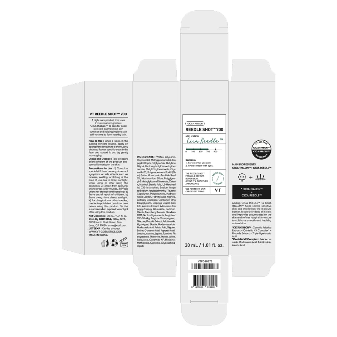 VT COSMETICS bottle staged on bathroom shelf conveying daily routine integration