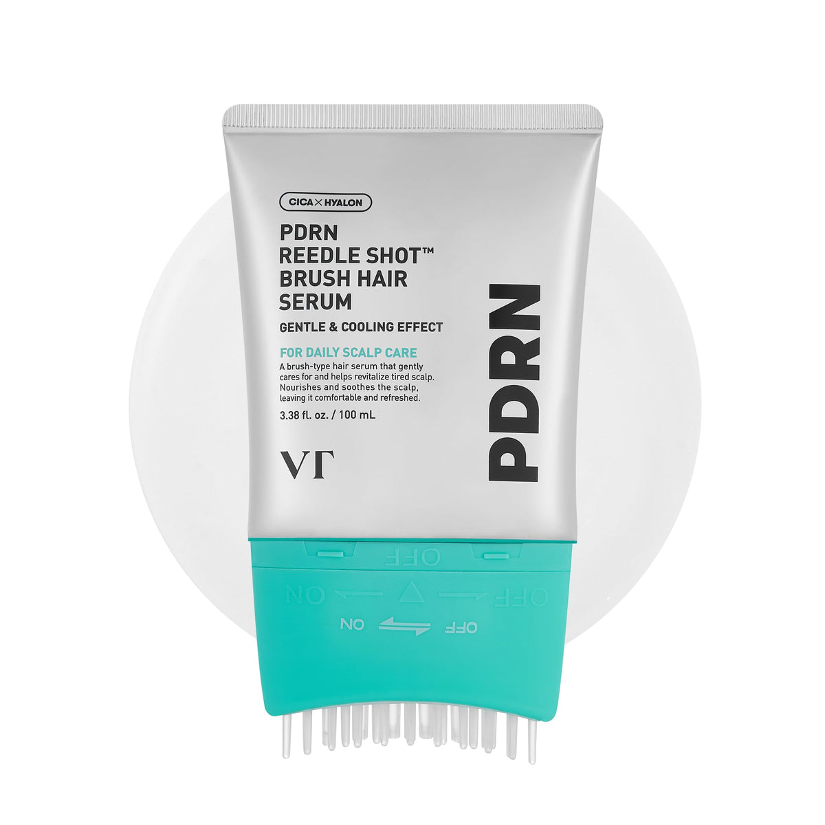 VT COSMETICS front packaging showing Reedle Shot Brush and cooling benefit