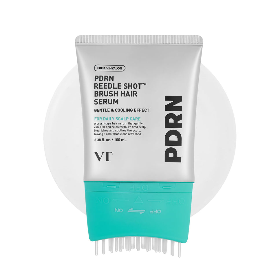VT COSMETICS front packaging showing Reedle Shot Brush and cooling benefit