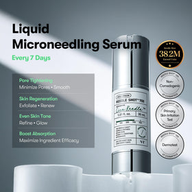 VT COSMETICS dropper releasing serum showing lightweight texture and fast absorption