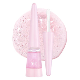 VT COSMETICS reedle shot front packaging showing compact plumping gloss