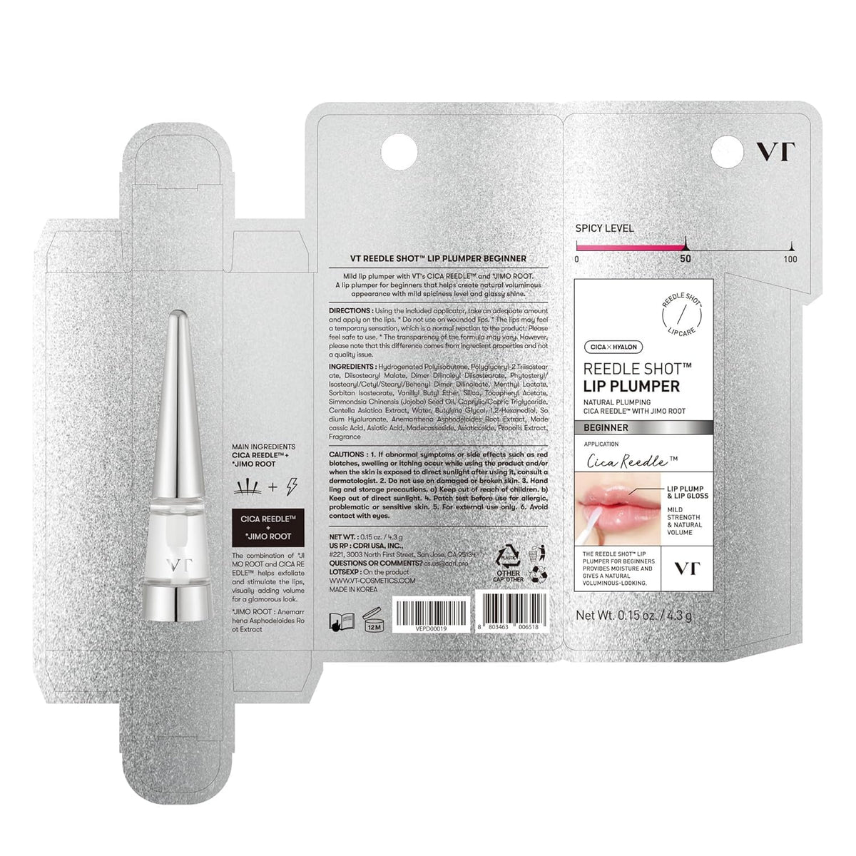 VT COSMETICS lifestyle by mirror demonstrating glossy finish for daily wear
