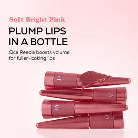 VT COSMETICS texture swirl on hand highlighting glossy milky finish and hydrating feel benefit