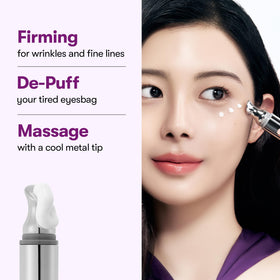 VT COSMETICS cream texture on fingertip, lightweight absorption and smooth finish