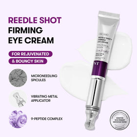 VT COSMETICS metal vibrating applicator closeup delivering cooling massage for de‑puffing