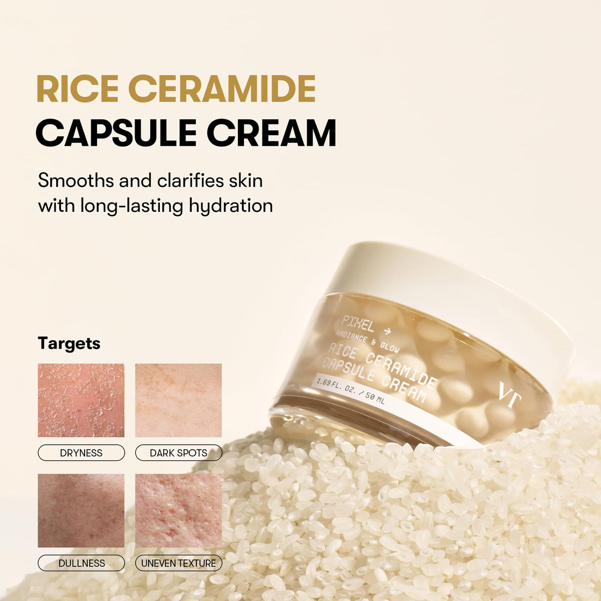 VT COSMETICS close-up gel-cream texture demonstrating lightweight hydration feel