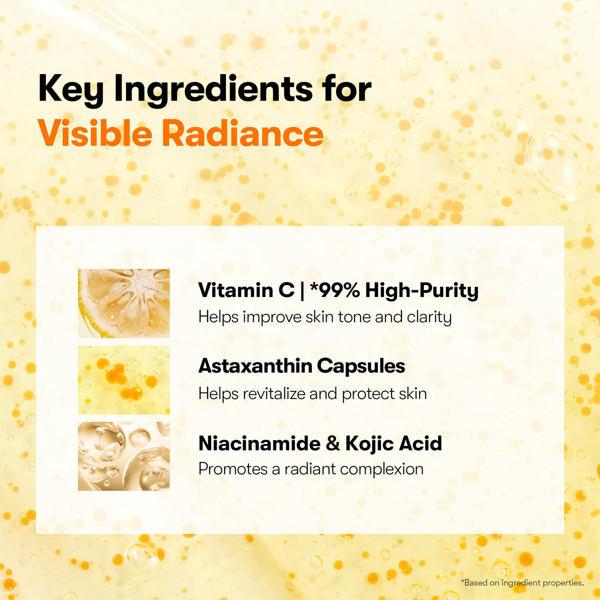 VT COSMETICS label and ingredients list emphasizing active brightening components