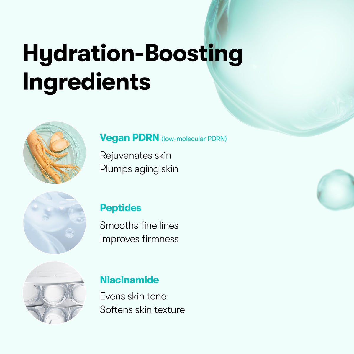 VT COSMETICS label ingredients view highlighting ceramide and panthenol