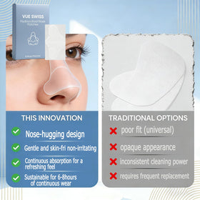 Vue Swiss patch removed revealing drawn-out impurities