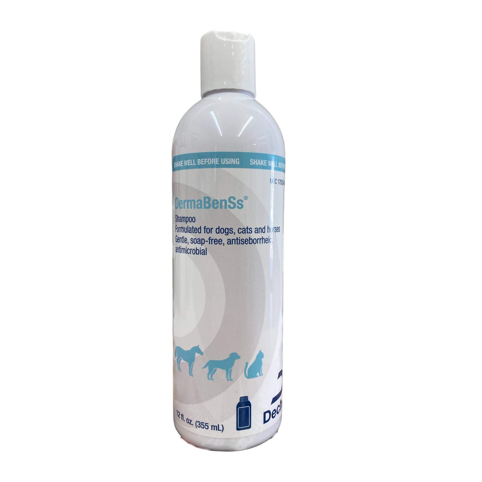 Vxacen DermaPet DermaBenSs 12oz bottle front view shows gentle, soap-free cleansing benefits