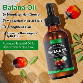 VXHDAG applying Batana oil to scalp to nourish follicles