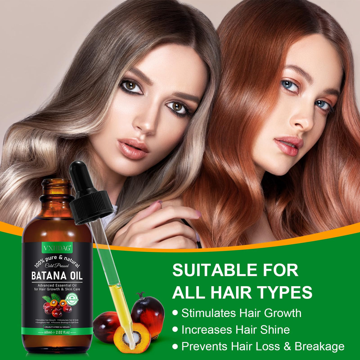 VXHDAG Batana oil on hand illustrating skin hydration and softness