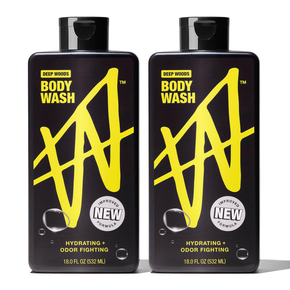 W by Jake Paul front packaging showing bottle and Deep Woods scent benefit