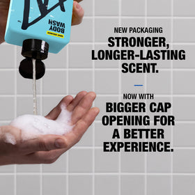 W lifestyle bathroom shelf with W bottles conveying everyday ready grooming