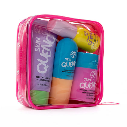 W7 front packaging of Skin Quench set showing complete bundle benefit