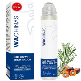 Wachinas roll-on front view showing bottle and brand, highlights precise application benefit