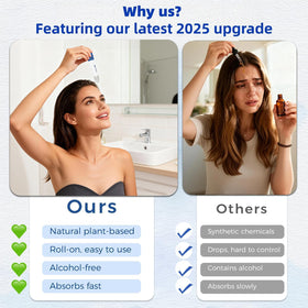 Wachinas travel size lifestyle photo showing portable roller for on-the-go hair care