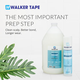 Walker Tape used by stylist in salon preparing client scalp for wig or toupee application