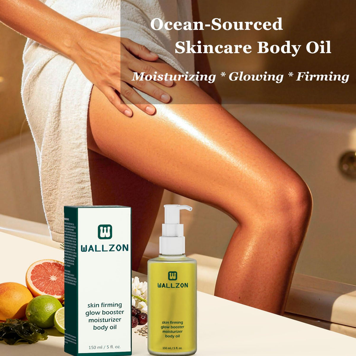 WALLZON lifestyle spa bathroom scene conveying relaxing ritual