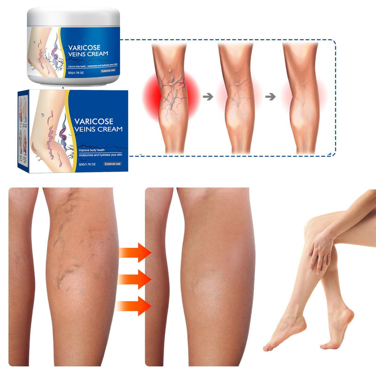 Wanban cream texture spread on hand highlighting non-greasy rapid absorption